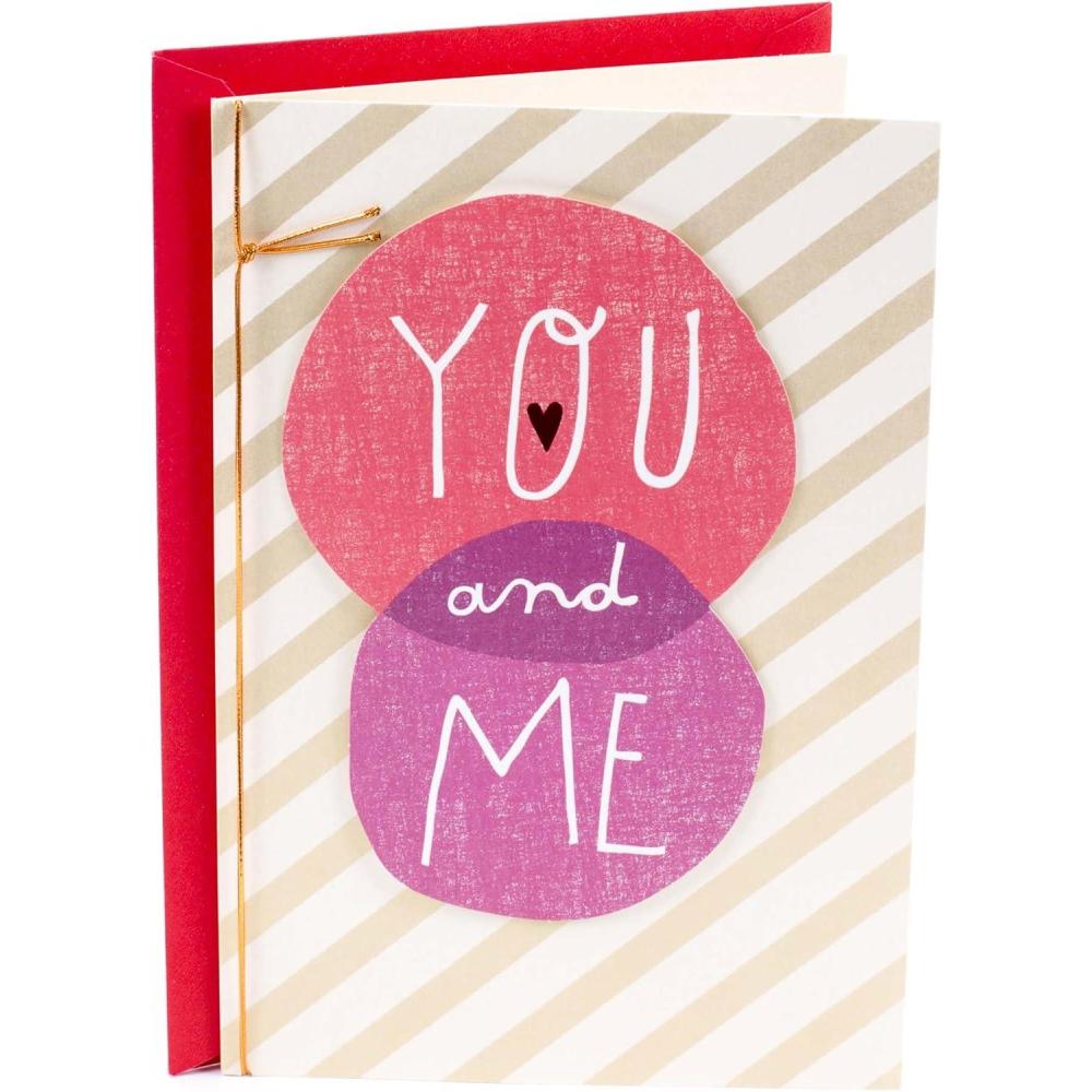 imageHallmark LGBT Valentines Day Card for Wife or Girlfriend Beautiful YouIvory   Gold   Pink   Purple