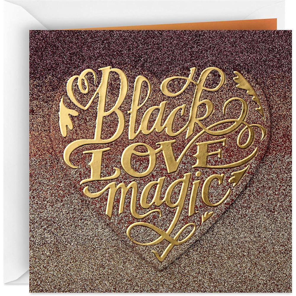 imageHallmark Mahogany Anniversary Card Valentines Day Card Love Card for Significant Other Black Love MagicBlack Love Magic  Mahogany Card