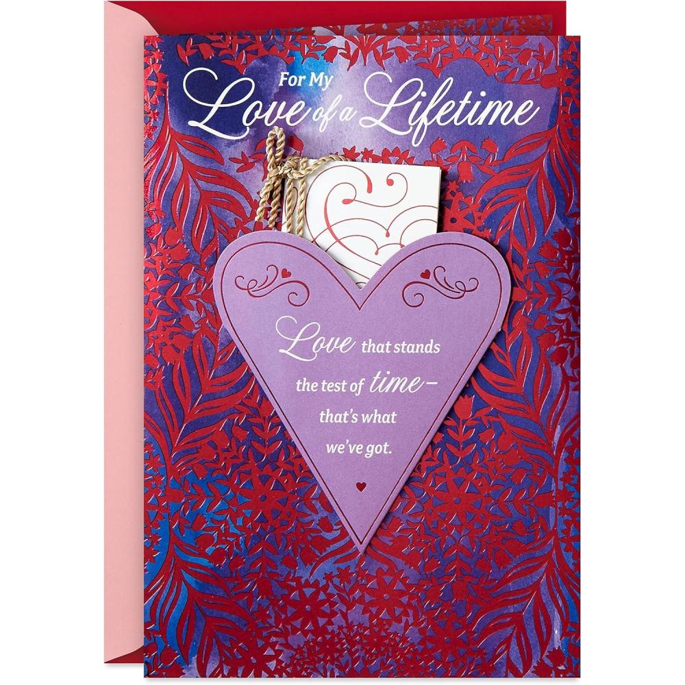 imageHallmark Mahogany Valentines Day Card for Wife or Girlfriend Love of a LifetimeLove of a Lifetime  Mahogany Card