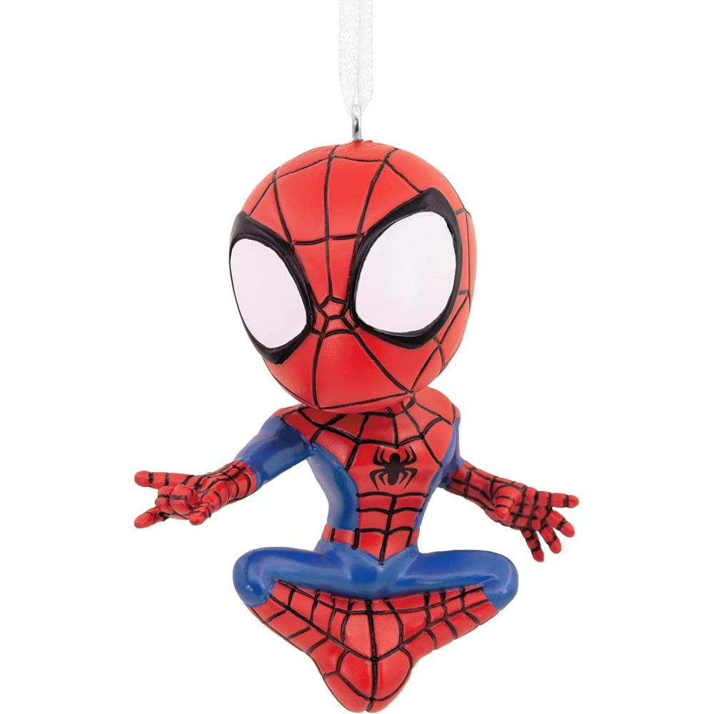 imageHallmark Marvel SpiderMan on Window Christmas OrnamentSpidey  His Amazing Friends