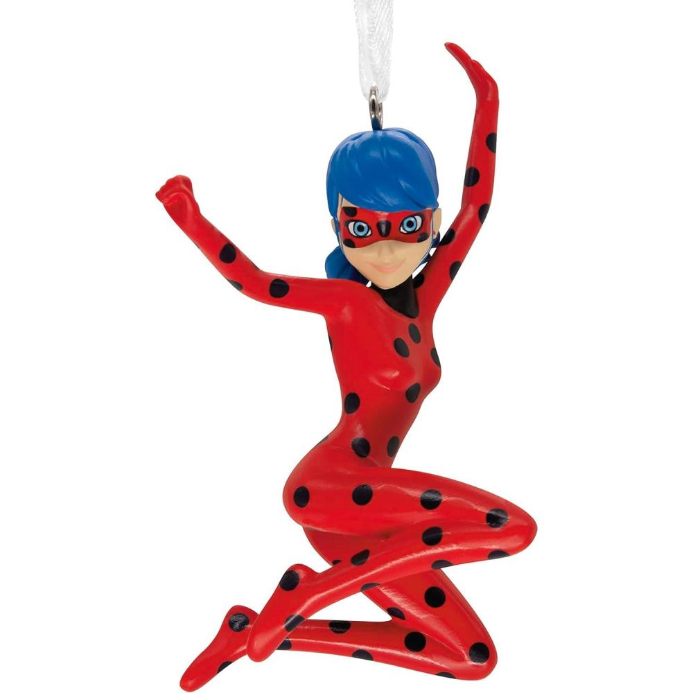 imageHallmark Miraculous Cat Noir Christmas OrnamentLadybug