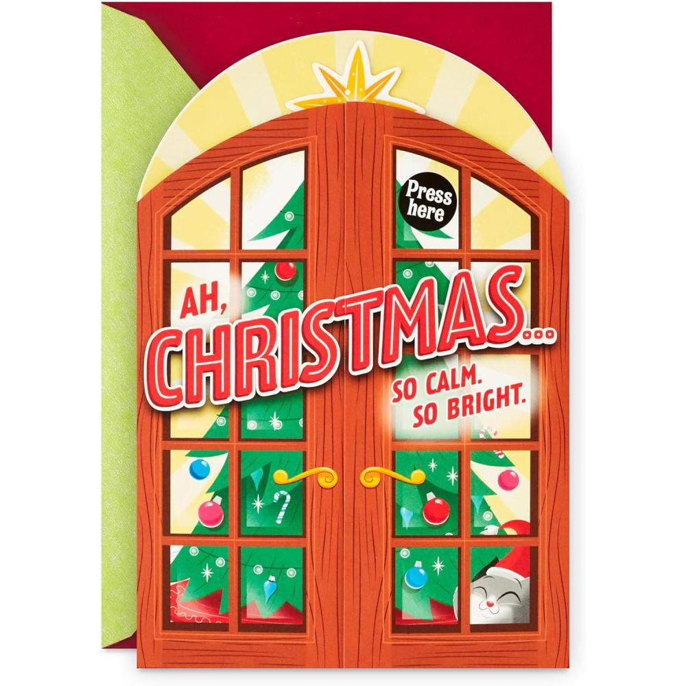 imageHallmark Musical Christmas Card Funny Christmas CatMusical Card  Funny Christmas Cat