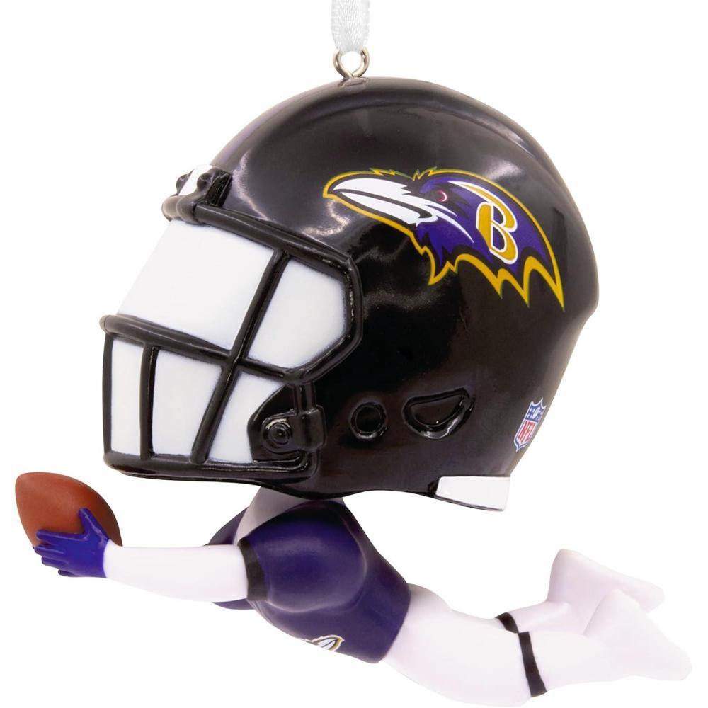 imageHallmark NFL Baltimore Ravens Bouncing Buddy Christmas OrnamentBaltimore Ravens Bouncing Buddy Diving