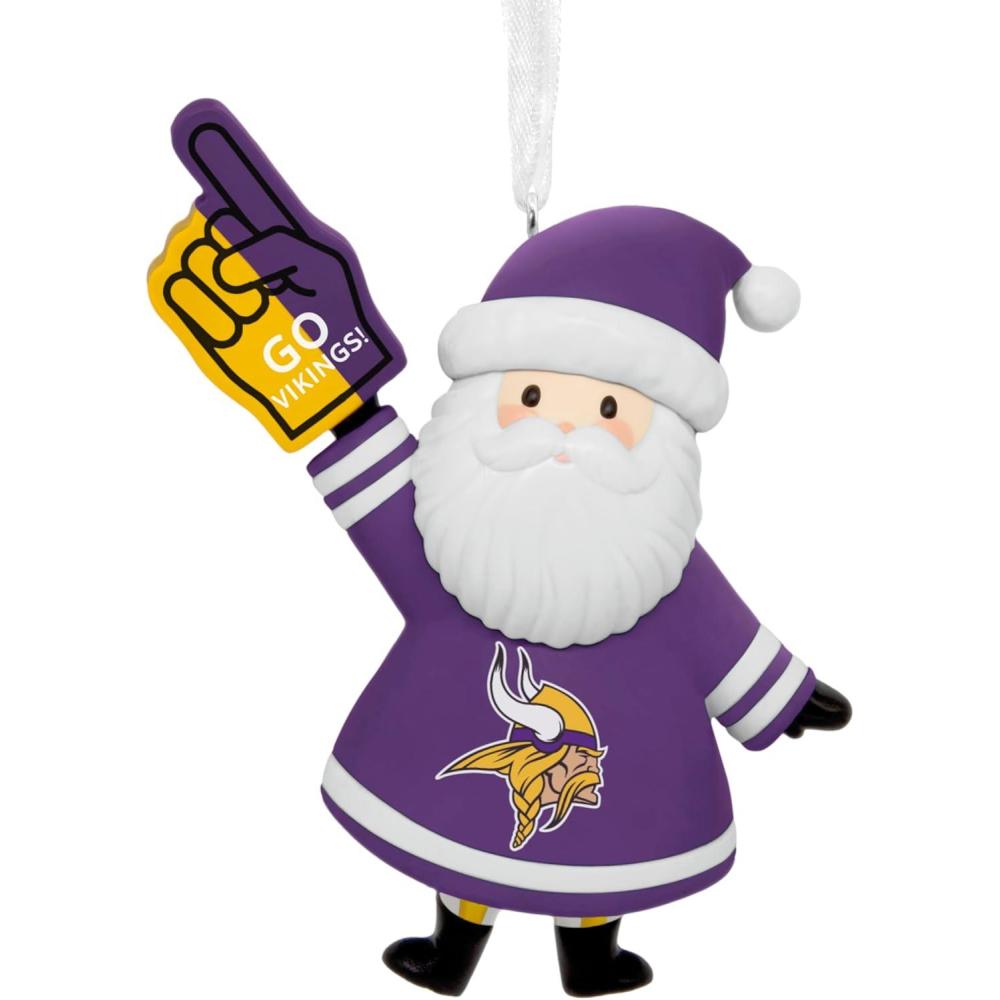 imageHallmark NFL New Orleans Saints Santa Fan Christmas Ornament Gifts for Sports Fans