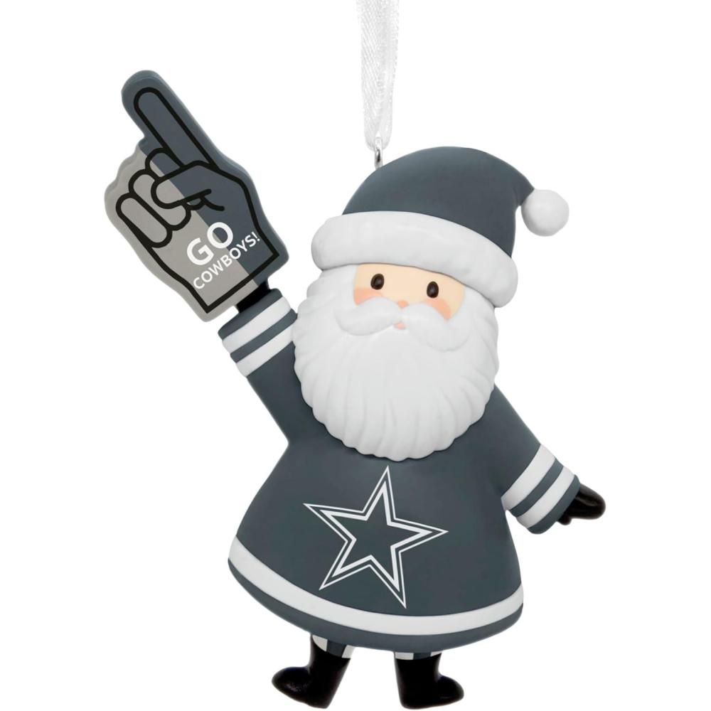 imageHallmark NFL San Francisco 49ers Santa Fan Christmas Ornament Gifts for Sports Fans