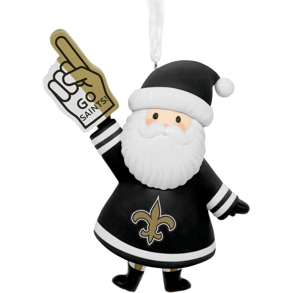 imageHallmark NFL Seattle Seahawks Santa Fan Christmas Ornament Gifts for Sports Fans