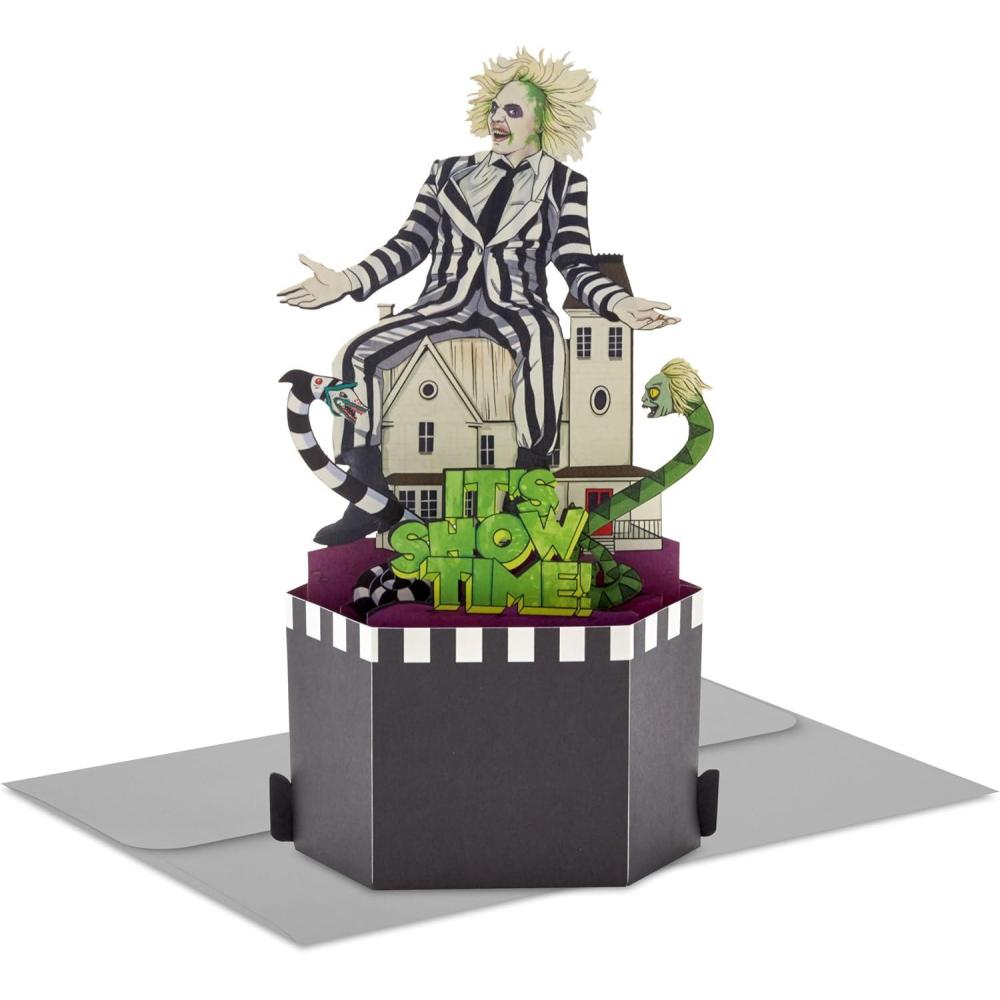 imageHallmark Paper Wonder Beetlejuice Birthday Pop Up Card Its Showtime