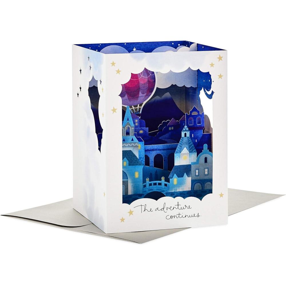 imageHallmark Paper Wonder Displayable Pop Up Anniversary Card Adventure Continues