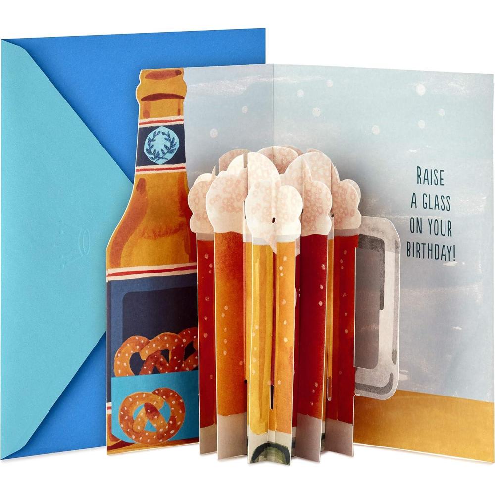 imageHallmark Paper Wonder Displayable Pop Up Birthday Card BeerMulticolor