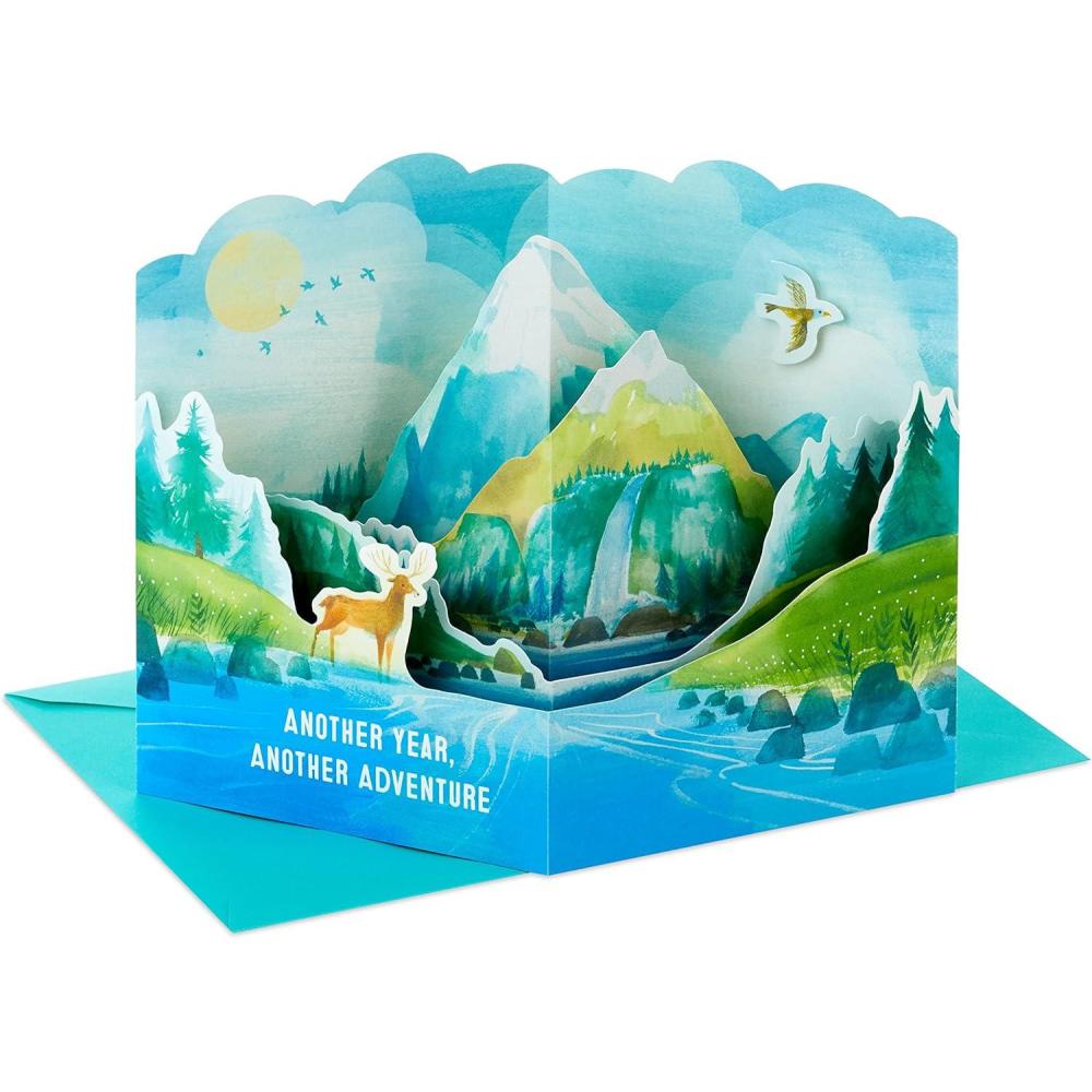 imageHallmark Paper Wonder Displayable Pop Up Birthday Card Birthday CakeAnother Adventure