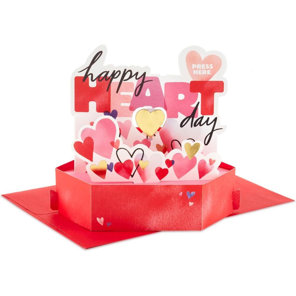 imageHallmark Paper Wonder Musical 3D PopUp Valentines Day Card With Motion Happy Heart DayMulti