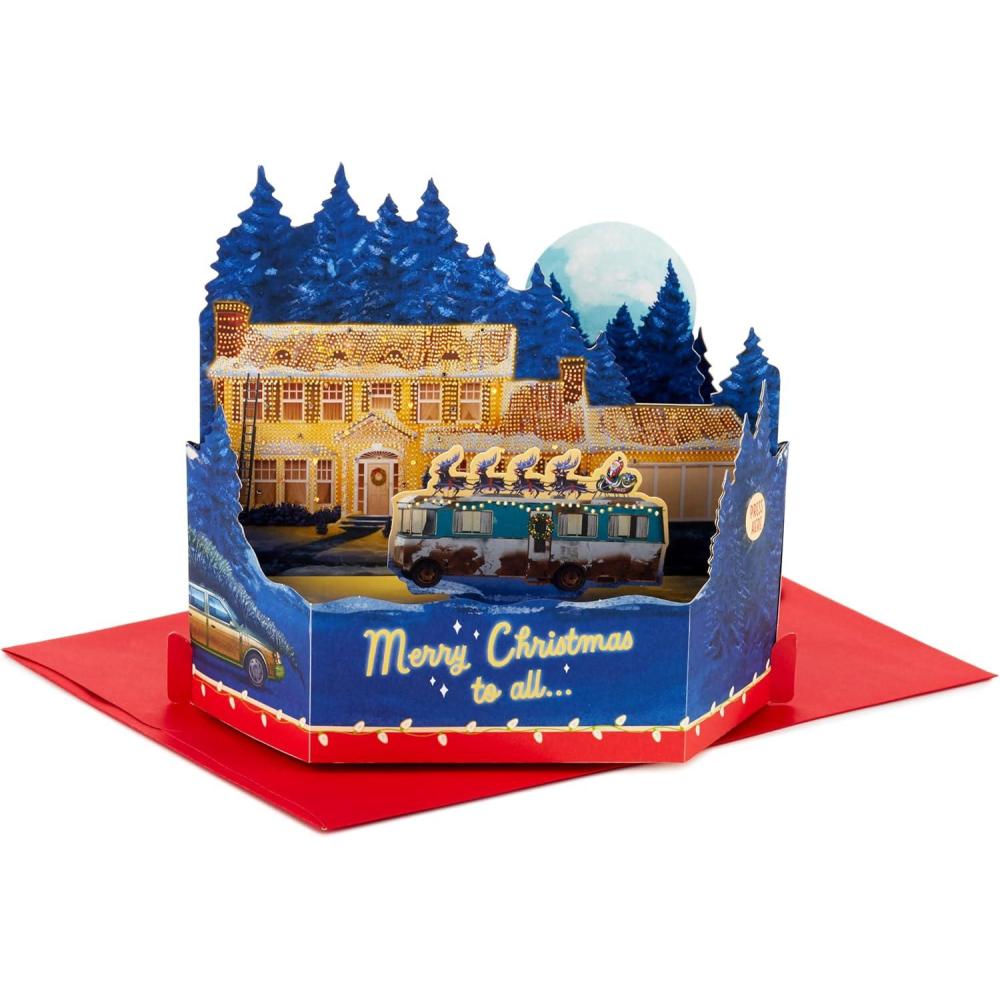 imageHallmark Paper Wonder Musical Pop Up Christmas Card National Lampoons Christmas Vacation Plays Hallelujah Chorus 999XSO2005