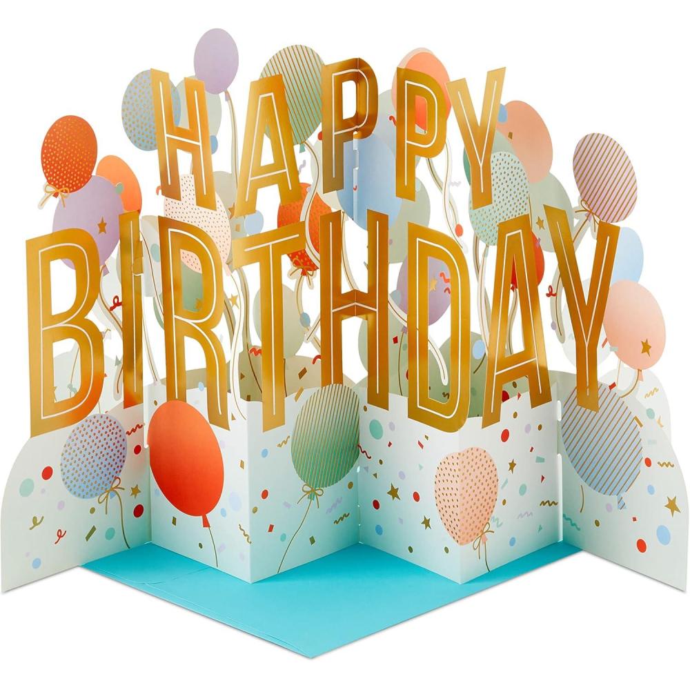 imageHallmark Paper Wonder Pop Up Birthday Card Someone to CelebrateAccordion Fold Card or Birthday Party Centerpiece