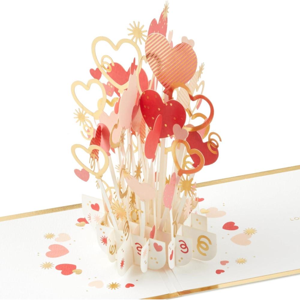 imageHallmark Paper Wonder Pop Up Valentines Day Card Honeycomb HedgehogLove You A Bunch