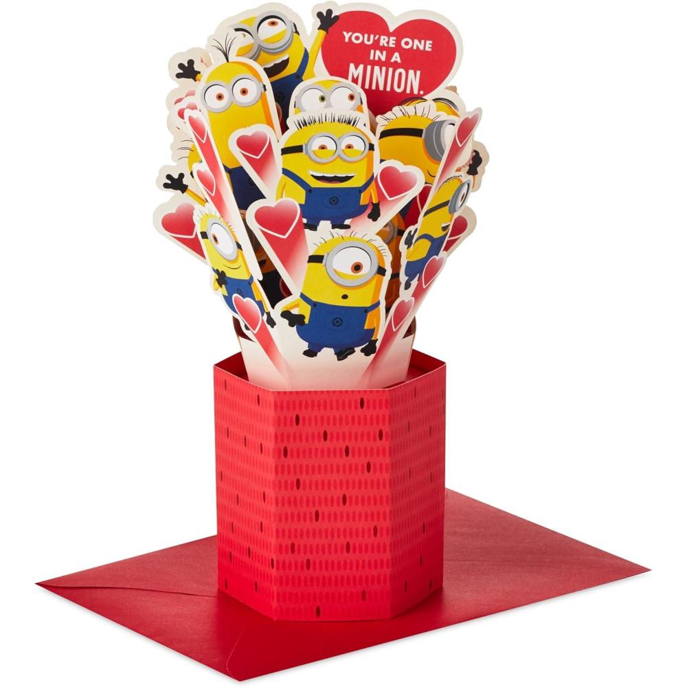 imageHallmark Paper Wonder Pop Up Valentines Day Card Honeycomb HedgehogOne in a Minion