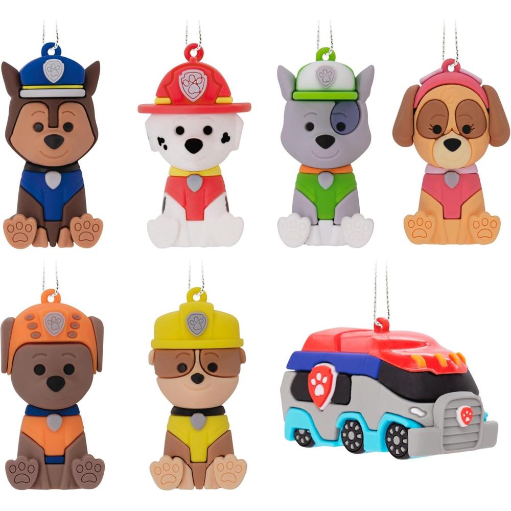 imageHallmark Paw Patrol Mystery Christmas Ornaments Shatterproof Set of 2Paw Patrol 2 Mystery