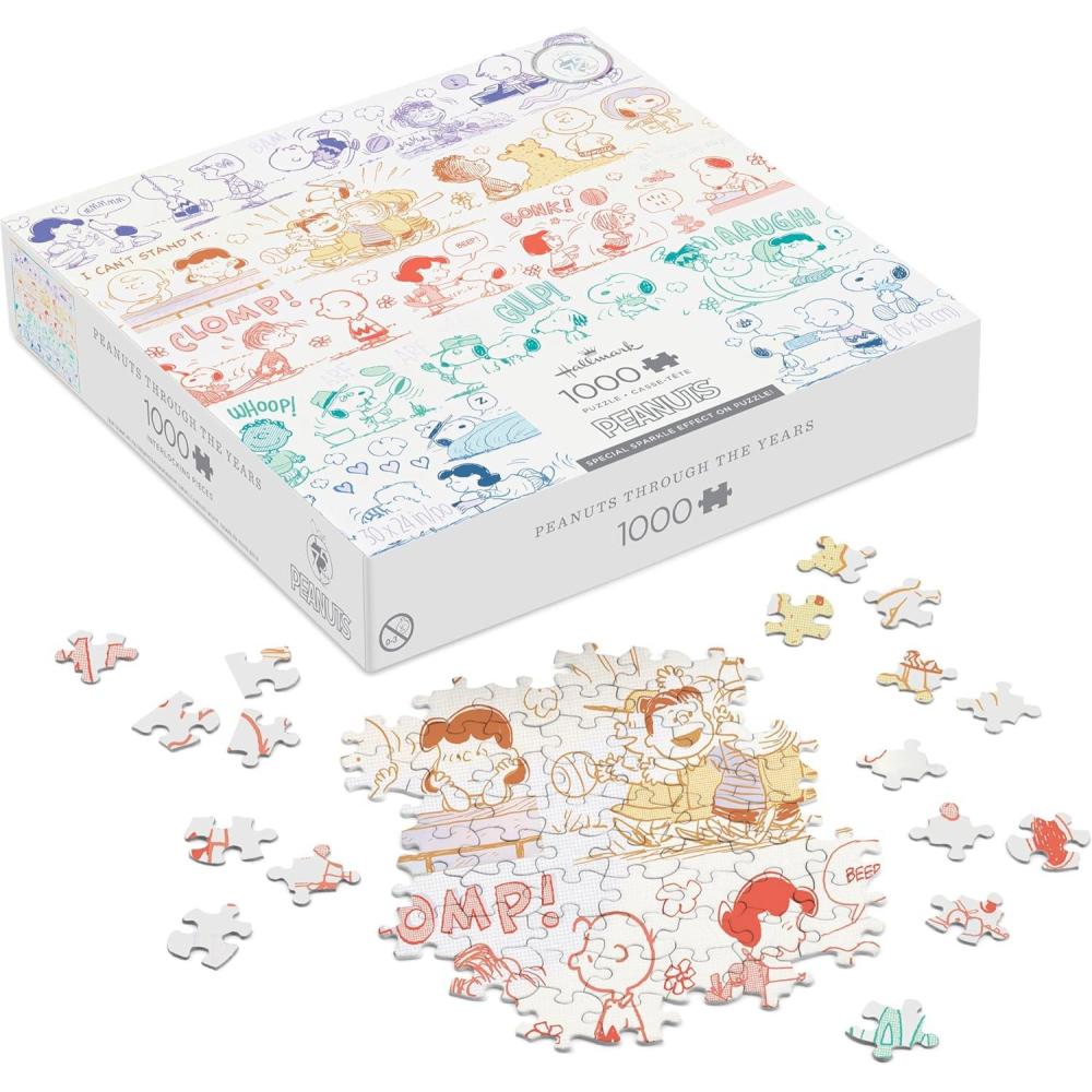 imageHallmark Peanuts 1000Piece Jigsaw Puzzle 75th Anniversary Through The Years