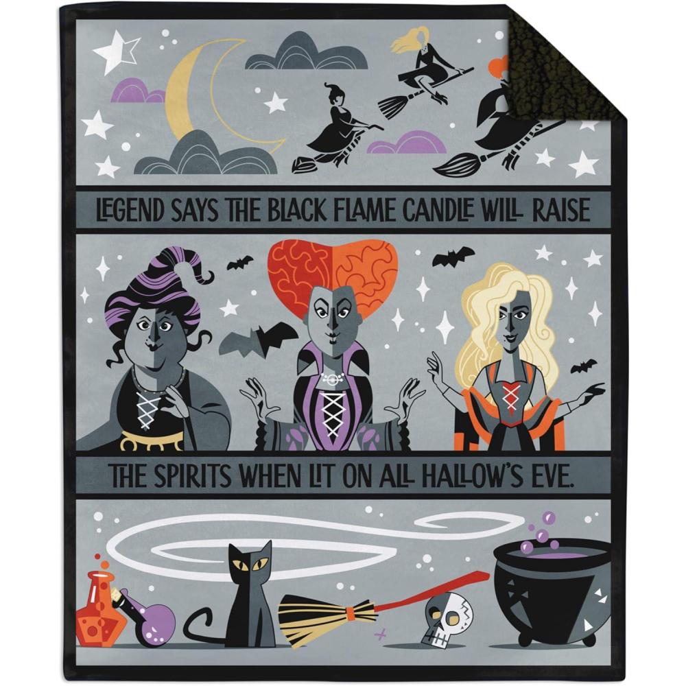 imageHallmark Peanuts Fall Throw Blanket Snoopy and Woodstock Comic Strip 50x60Hocus Pocus Blanket