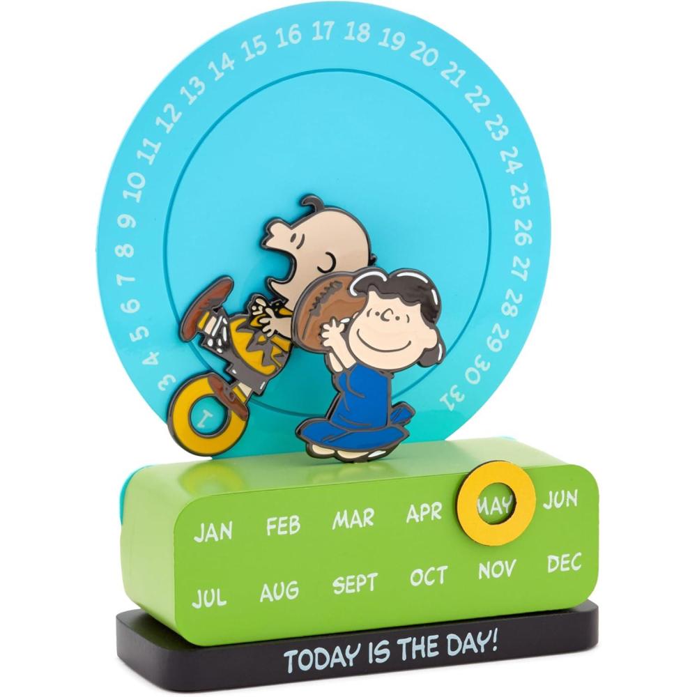 imageHallmark Peanuts Magnetic Perpetual Calendar Charlie Brown and Lucy Gift for Boss Grads Fans