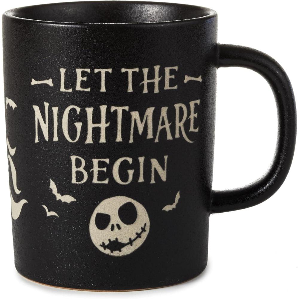 imageHallmark Peanuts Sculpted Mug 145 oz Snoopy Doghouse Gift for Mom Dad FansLet the Nightmare Begin