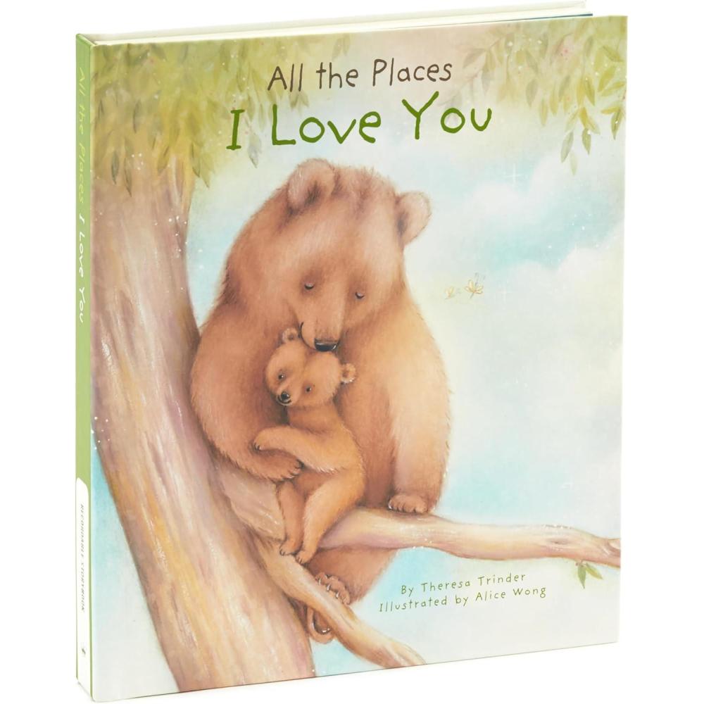 imageHallmark Recordable Book with Music for Children All The Places I Love You Easter Basket StuffersAll the Places I Love You