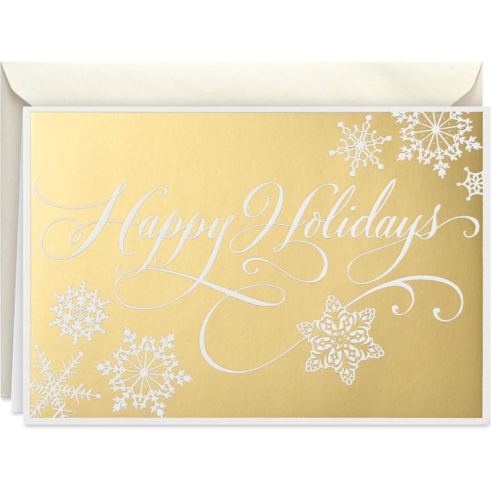 imageHallmark Religious Boxed Christmas Card Assortment Star of Wonder 36 Cards and Envelopes Pink Blue Yellow Green OrangeGold Happy Holidays Cards