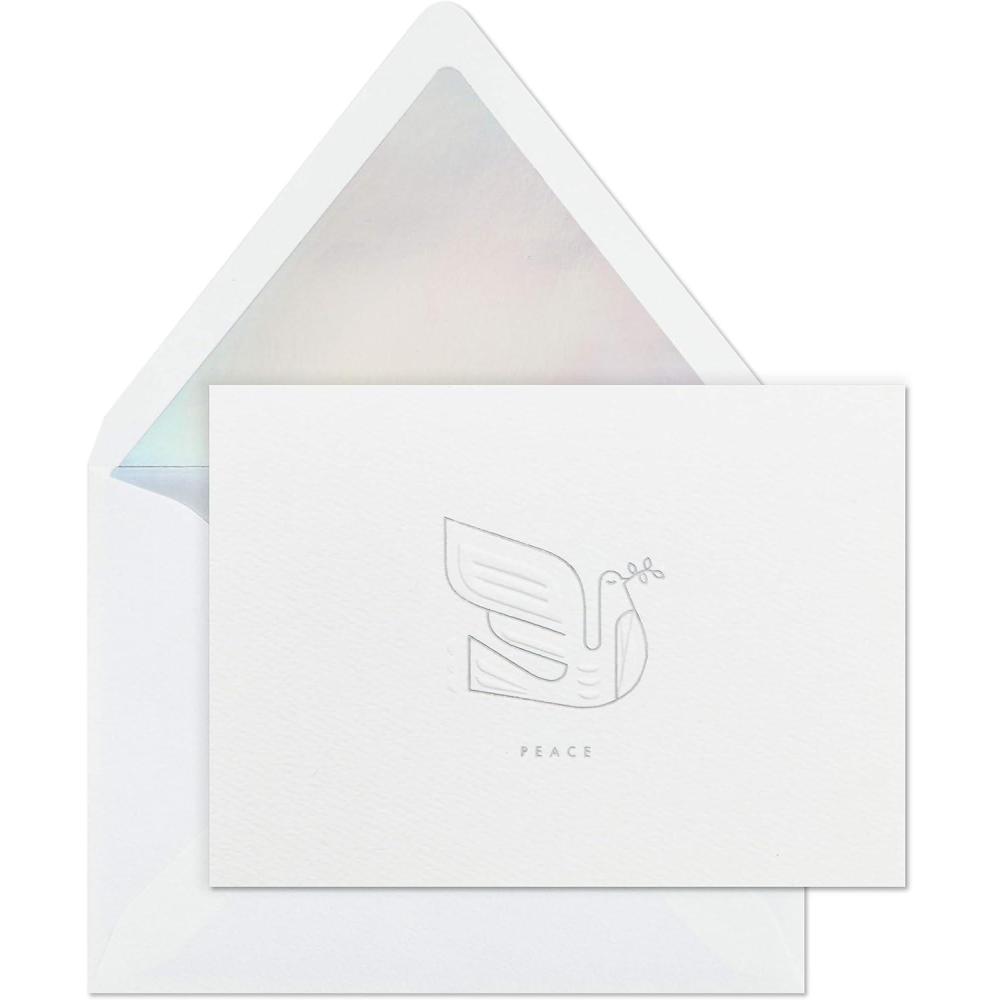 imageHallmark Religious Boxed Christmas Cards Christmas Blessings 16 Cards and 17 EnvelopesPeace Dove Signature Holiday Card