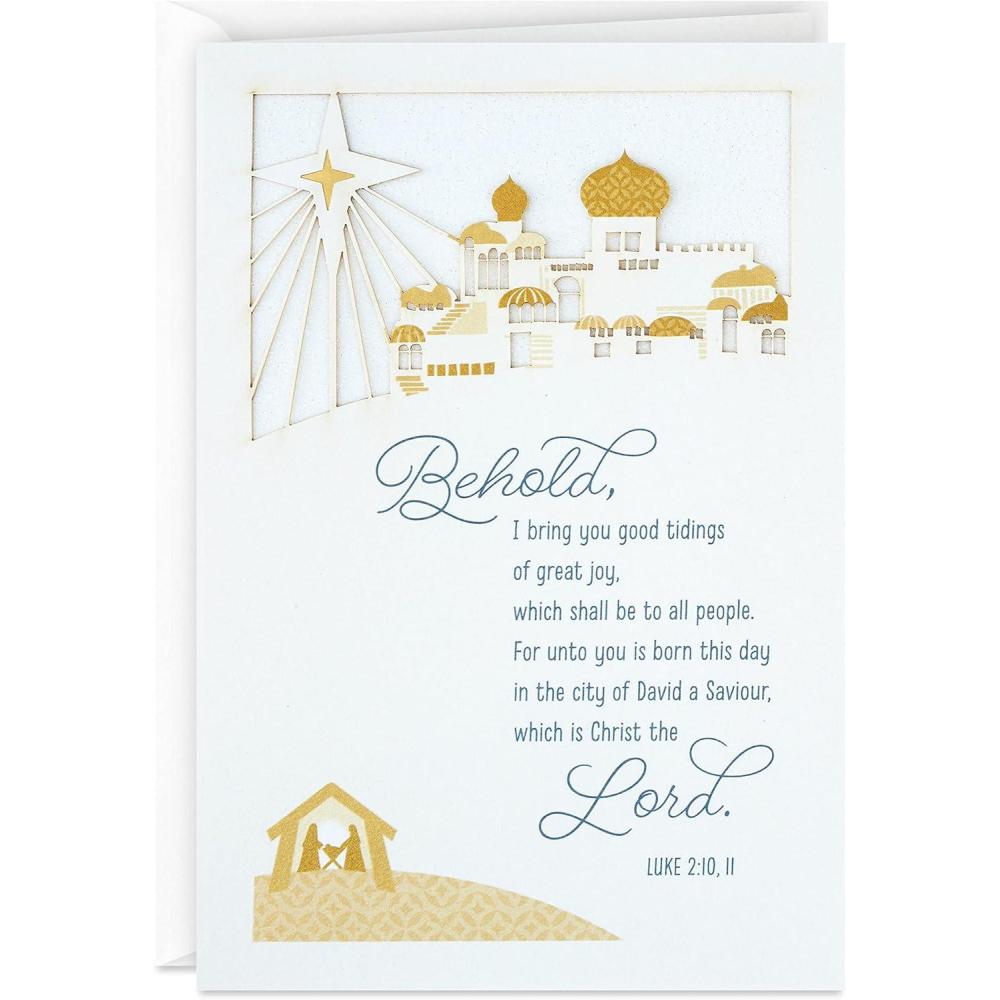 imageHallmark Religious Boxed Christmas Cards Light of Heaven 16 Cards and EnvelopesGood Tidings of Great Joy