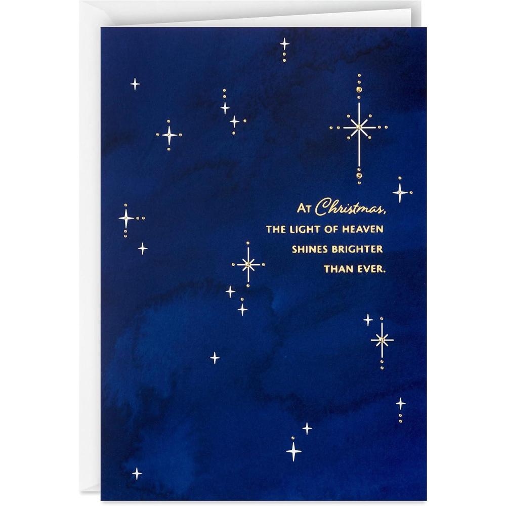 imageHallmark Religious Boxed Christmas Cards Light of Heaven 16 Cards and EnvelopesLight of Heaven  Stary Holiday Cards