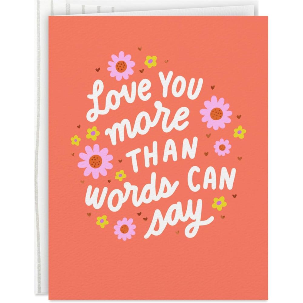 imageHallmark Retro Thank You Card Assortment 24 Blank Cards with Envelopes Orange Yellow Green PinkHeart Hands