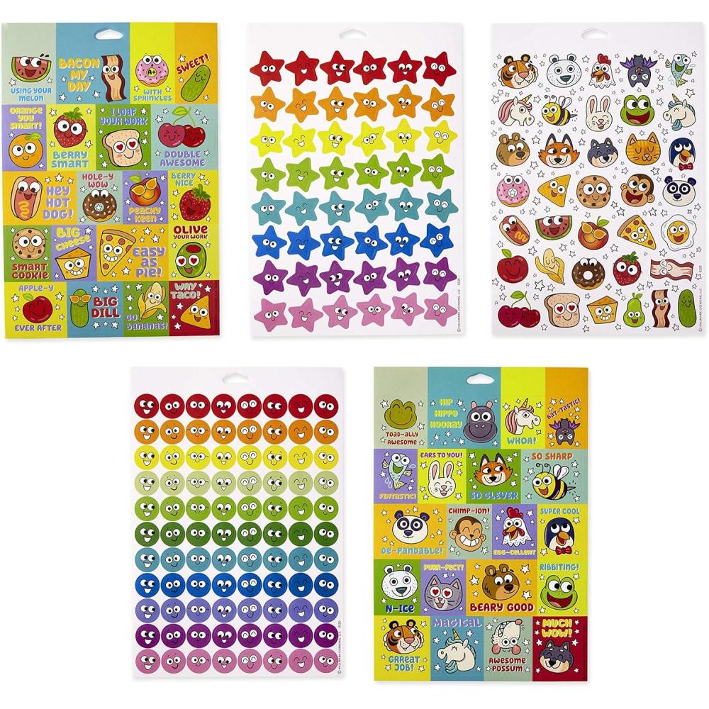 imageHallmark Reward Stickers for Kids Pack of 400  Stickers 10 Sheets for Homework Encouragement Charts and More