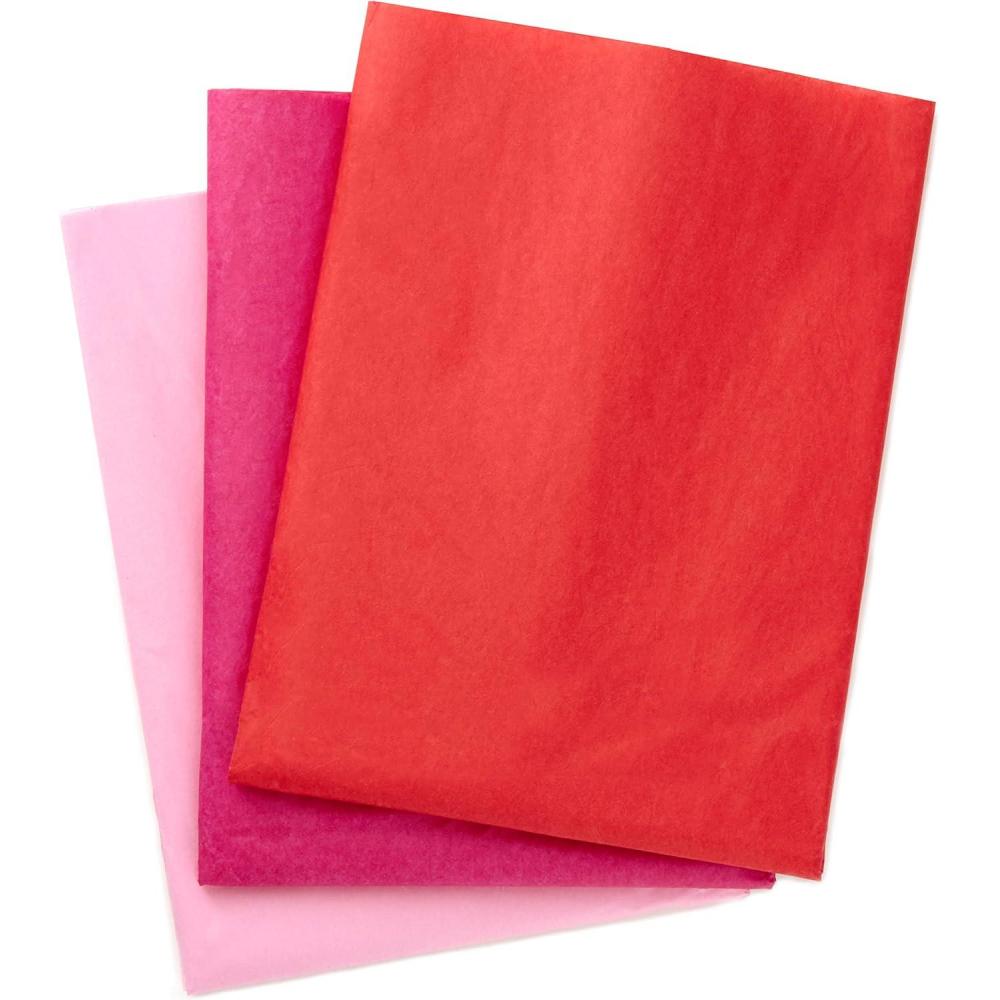 imageHallmark Royal Blue Turquoise and Light Blue Bulk Tissue Paper 90 Sheets for Birthdays Hanukkah Fathers Day Baby Showers GraduationsFuchsia  Red and Pink