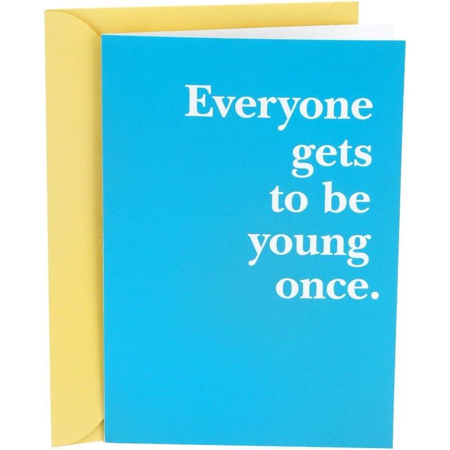 imageHallmark Shoebox Funny Birthday Card Young Once
