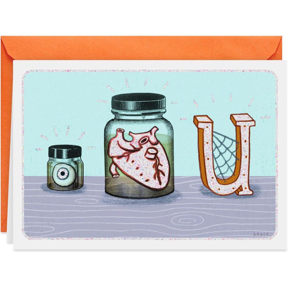 imageHallmark Shoebox Funny Halloween Card Eye Heart UEye Heart U