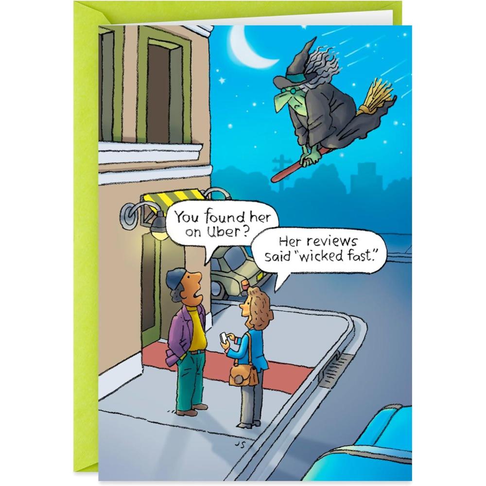 imageHallmark Shoebox Funny Halloween Card Eye Heart UWicked Fast