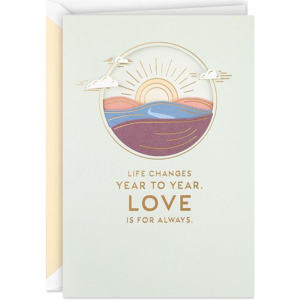 imageHallmark Signature Anniversary Card for Husband Wife Boyfriend Girlfriend Love of My LifeLove of My Life