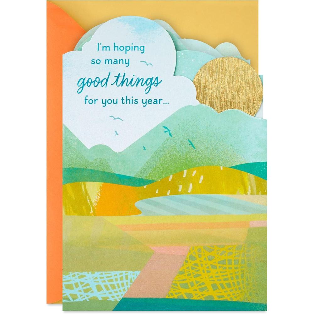 imageHallmark Signature Birthday Card Seashell Birthday CakeHoping So Many Good Things