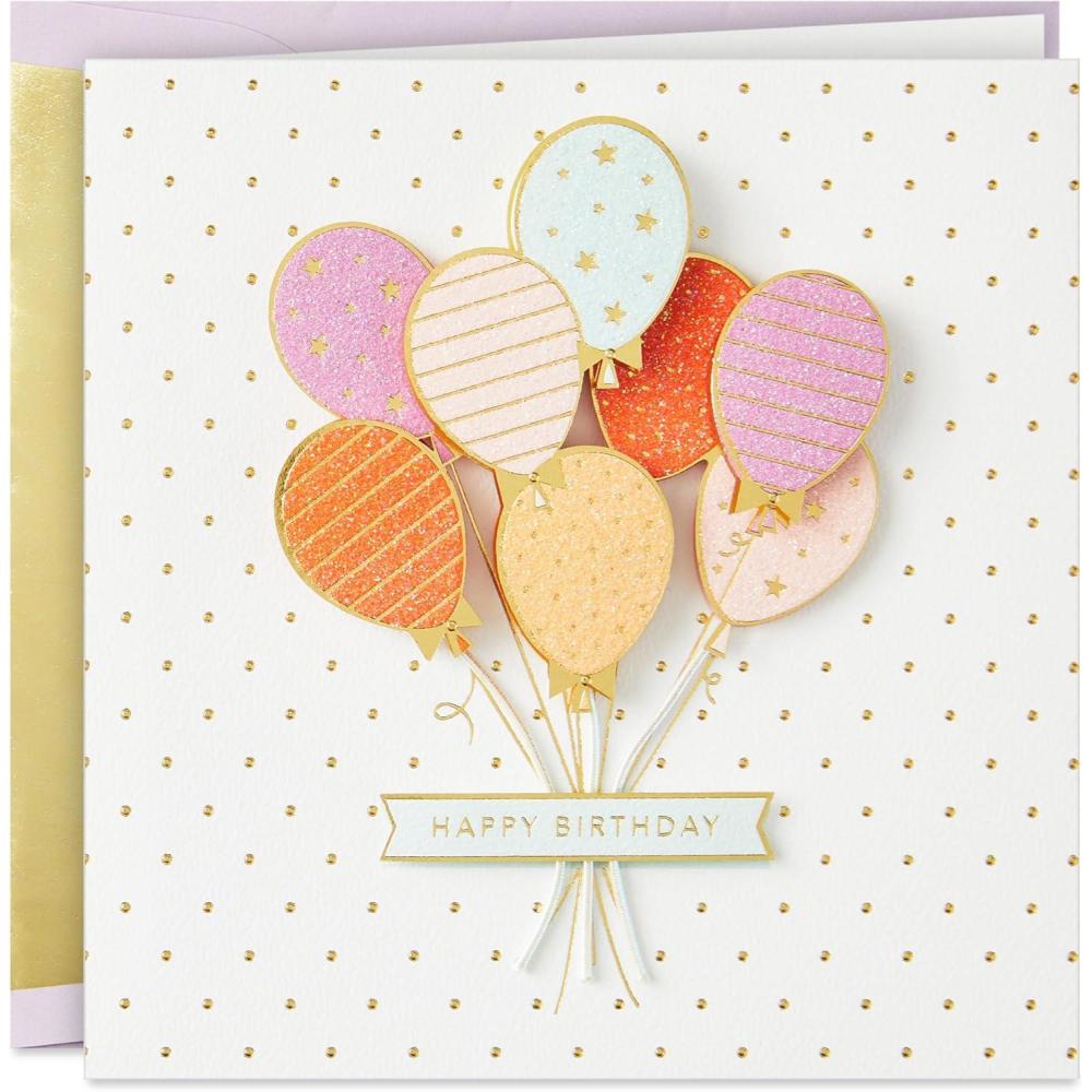 imageHallmark Signature Birthday Card for Her Colorful BalloonsColorful Balloons