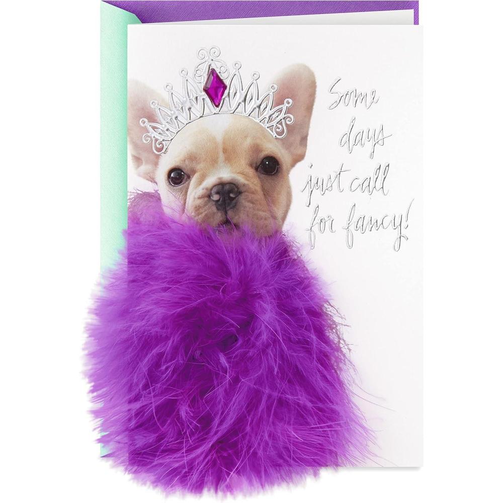 imageHallmark Signature Birthday Card for Her Colorful BalloonsFancy French Bulldog
