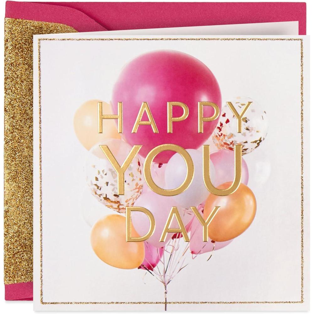 imageHallmark Signature Birthday Card for Her Sparkly Birthday CakeHappy You Day