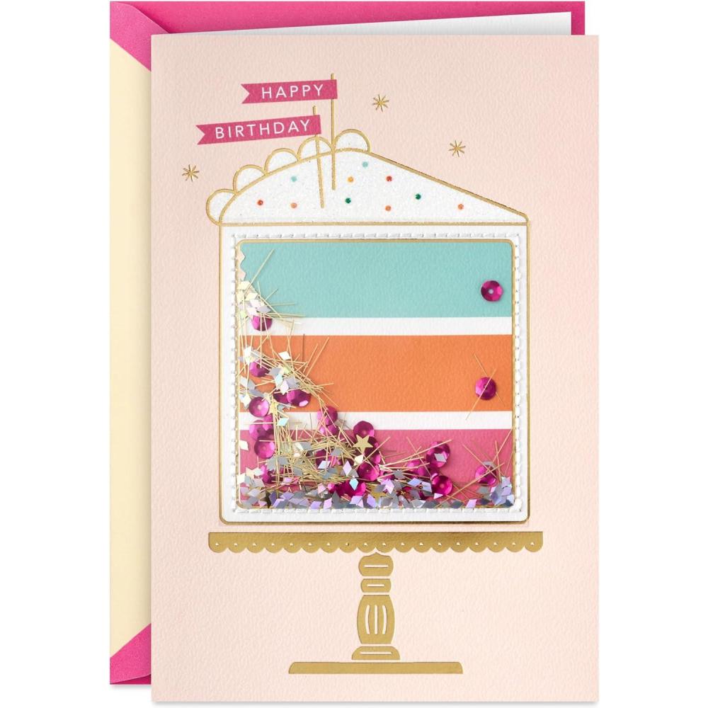 imageHallmark Signature Birthday Card for Her Sparkly Birthday CakeSparkly Birthday Cake