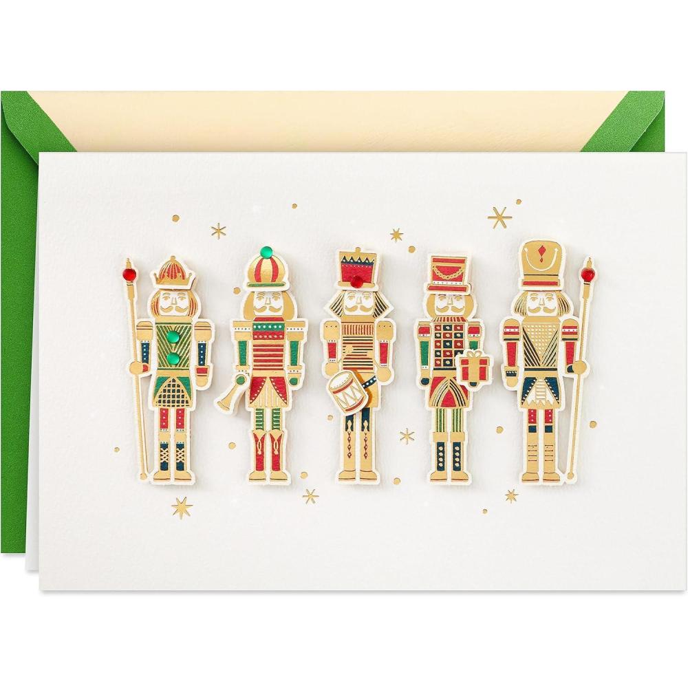 imageHallmark Signature Christmas Card Nutcrackers