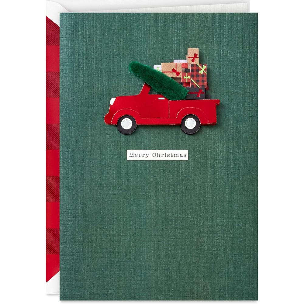 imageHallmark Signature Christmas Card Red TruckRed Truck Card