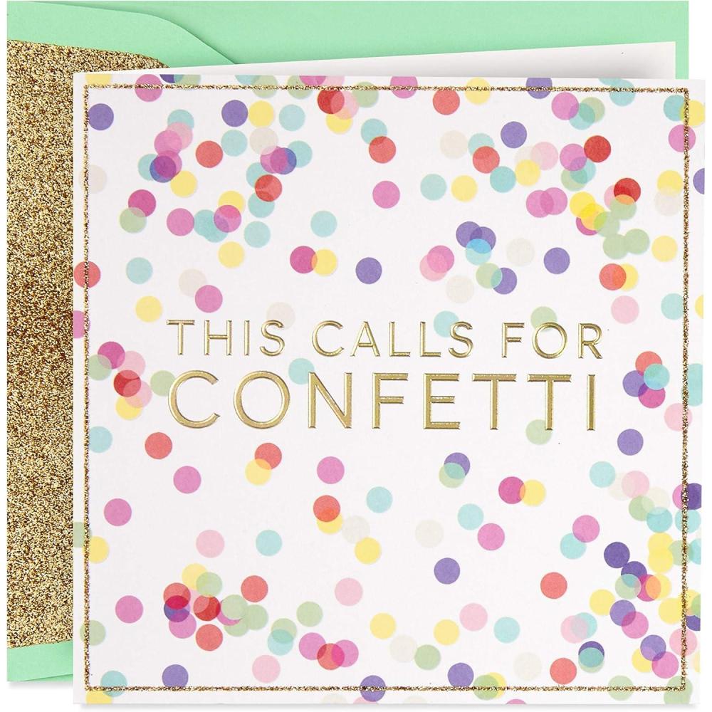 imageHallmark Signature Congratulations Card or Graduation Card ConfettiConfetti