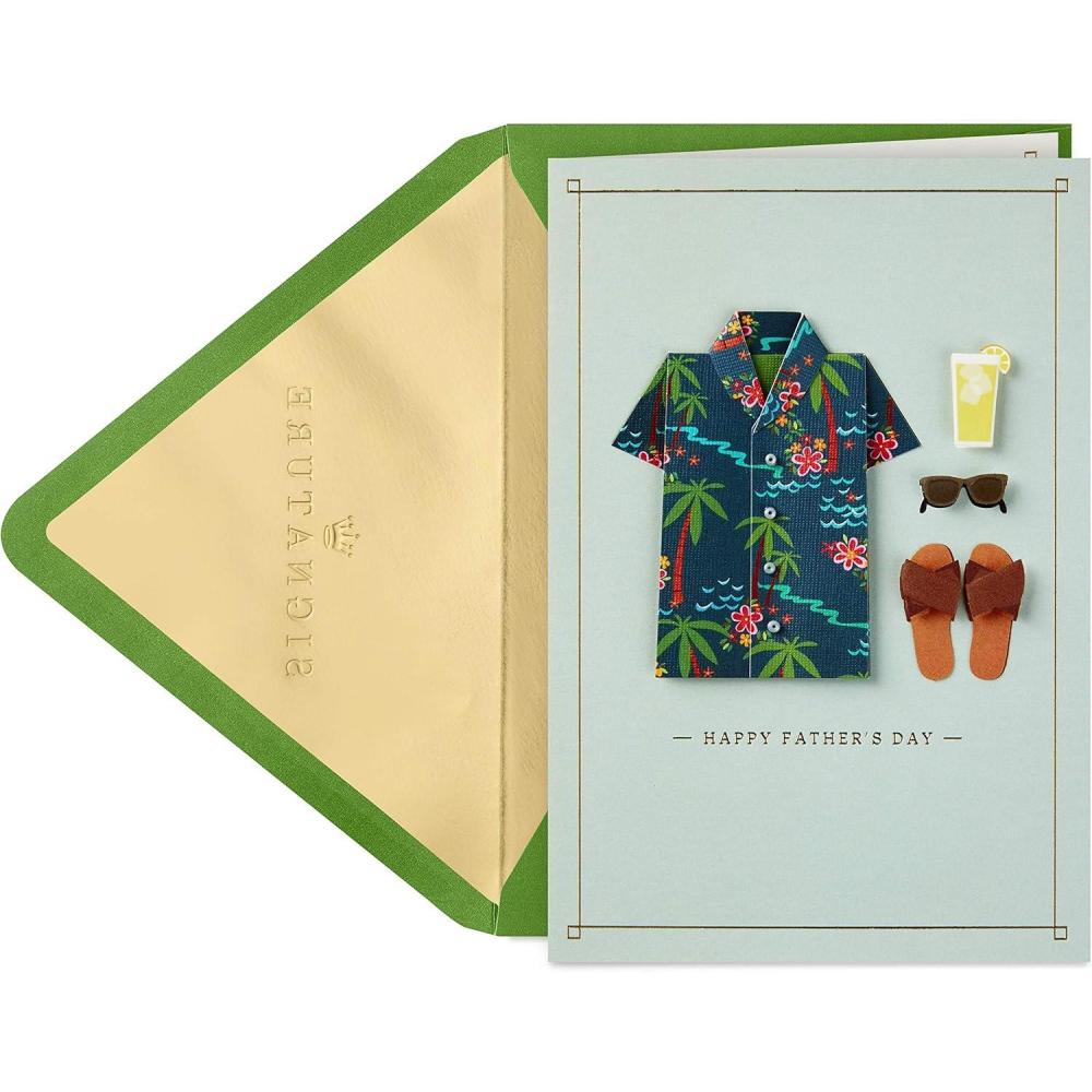 imageHallmark Signature Displayable Easter Card Accordion Fold Pop Up Flowers and BunniesHawaiian Shirt