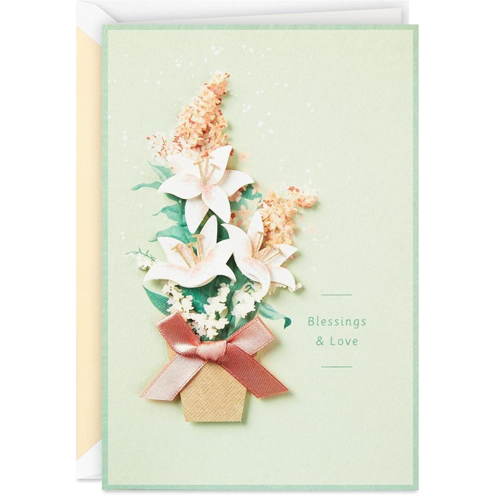 imageHallmark Signature Easter Card Blessings ampamp LoveEaster  Blessings and Love Lilies