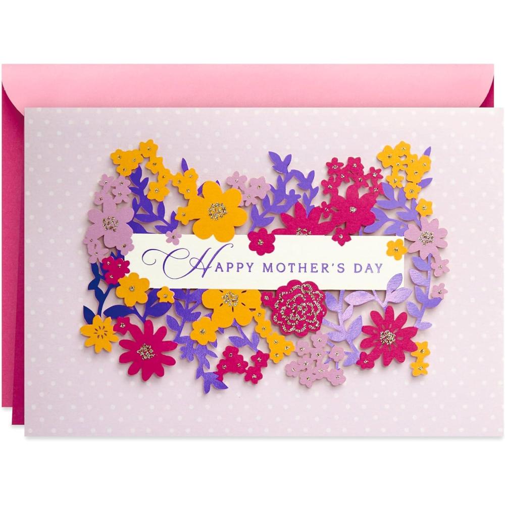 imageHallmark Signature Easter Card Blessings ampamp LoveMothers Day  Purple Flowers
