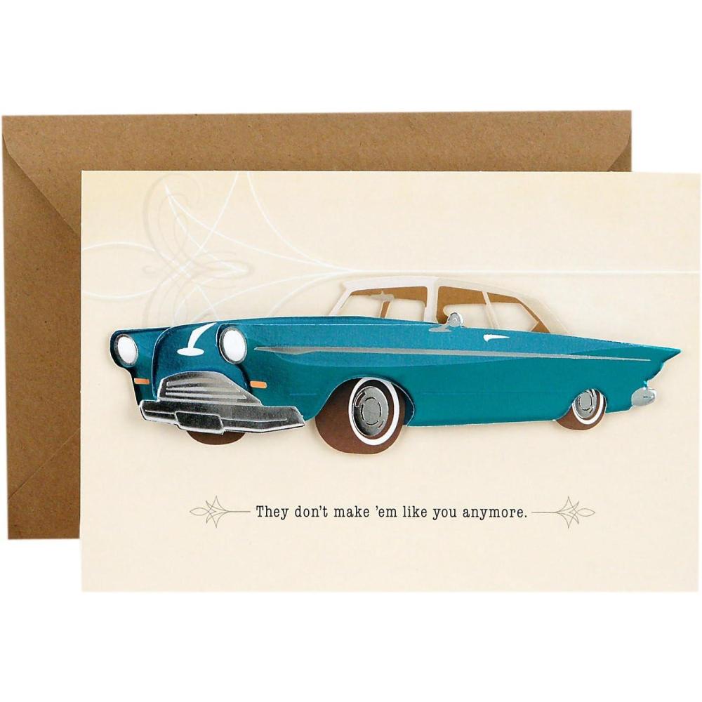 imageHallmark Signature Fathers Day Card Vintage Classic Car Dont Make Em Like You Anymore 599FFW9632