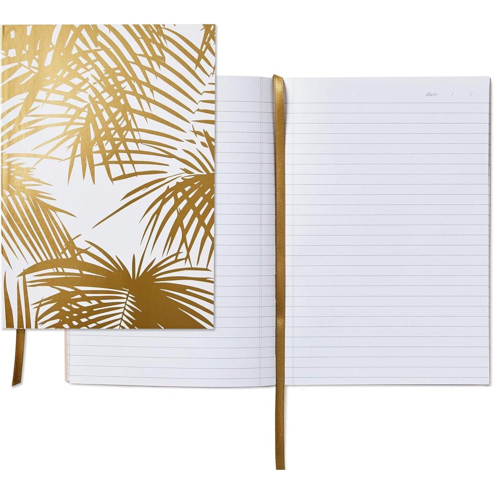 imageHallmark Signature Gold Softcover Journal Gold Palm Print1 Count Pack of 1