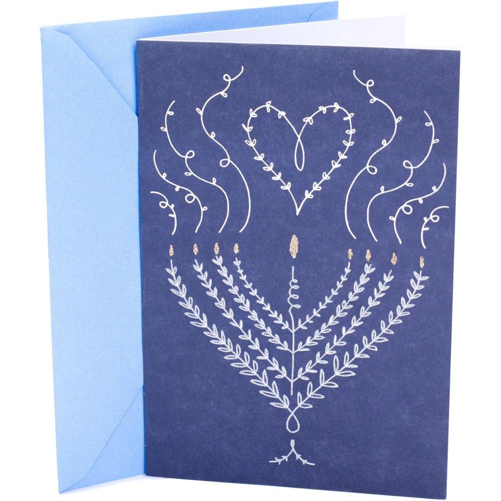 imageHallmark Signature Hanukkah Card Happy Hanukkah Confetti 0699XXH2152Menorah
